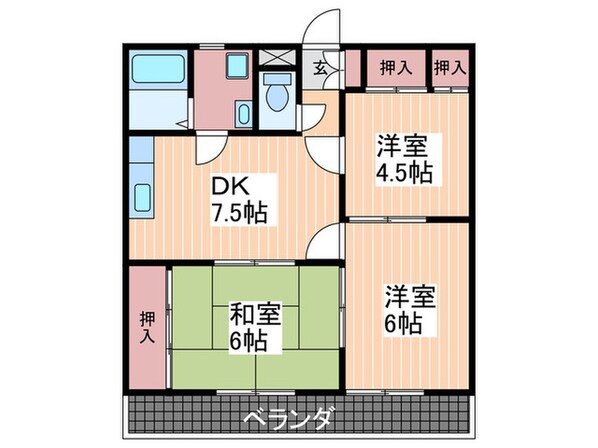 コーポ西山の物件間取画像